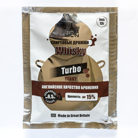 Turbo yeast alcohol BragMan "Whisky TURBO" (72 gr) в Магадане