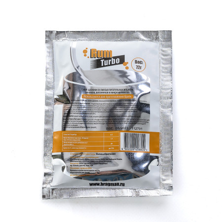 Turbo yeast alcohol BragMan "RUM TURBO" (72 gr) в Магадане